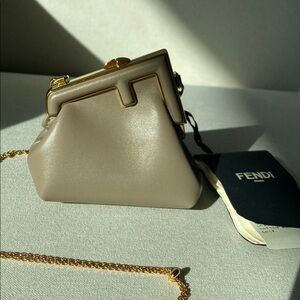 Authentic Fendi First Nano Charm Bag